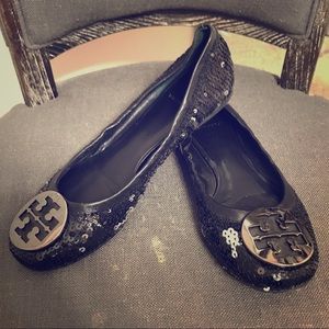 Tory Burch Sequined Reva ballet flat